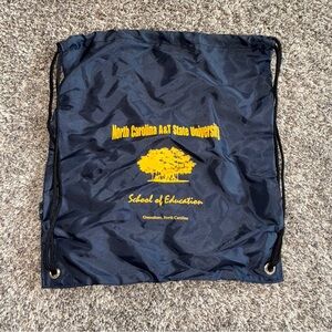 North Carolina A&T Aggies Navy Blue School Of Education Drawstring Backpack Bag